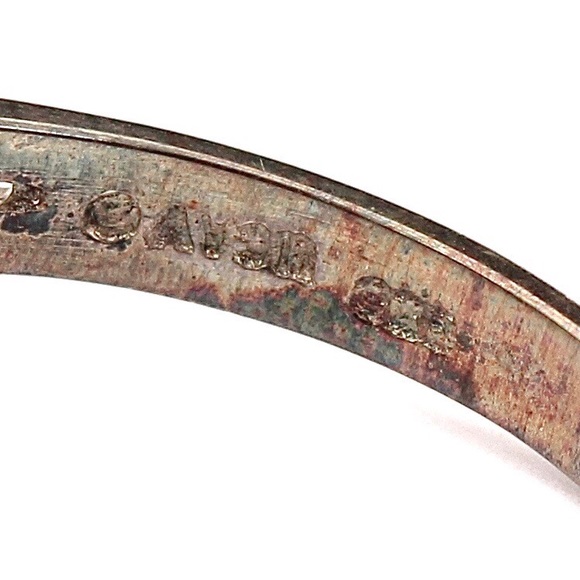 Vintage Avon Genuine Emerald & Cubic Zirconia Sterling Silver Flower Ring Size 9 - Picture 9 of 9